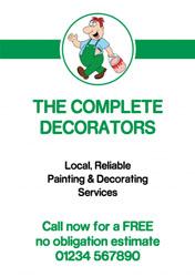 cartoon decorator flyers