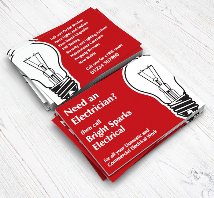 red light bulb flyers