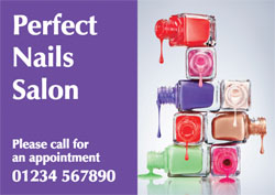 nail technician flyers