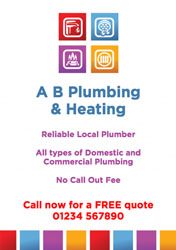 plumbing and heating flyers