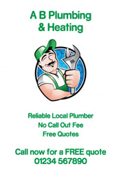 friendly plumber flyers