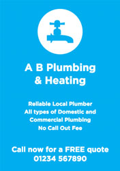 double sided plumbing flyers