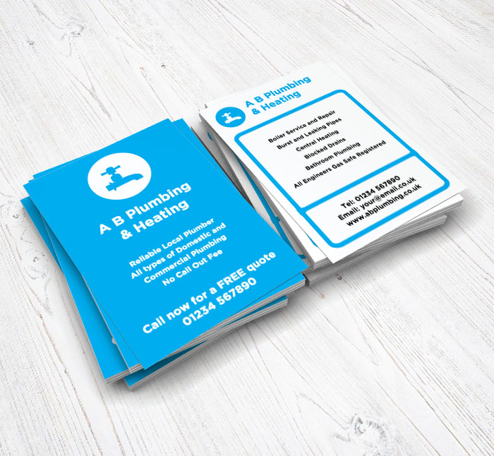 double sided plumbing flyers