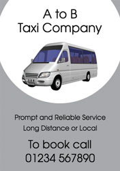 minibus hire flyers