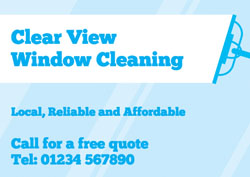 traditional window cleaner flyers