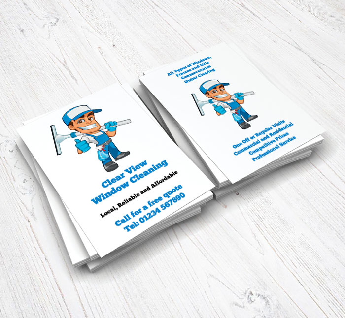 thumbs up window cleaner flyers