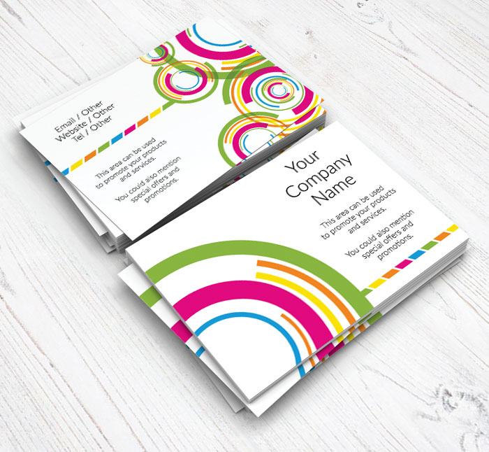 colourful circles flyers