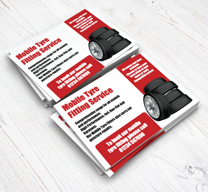 mobile tyre replacement flyers