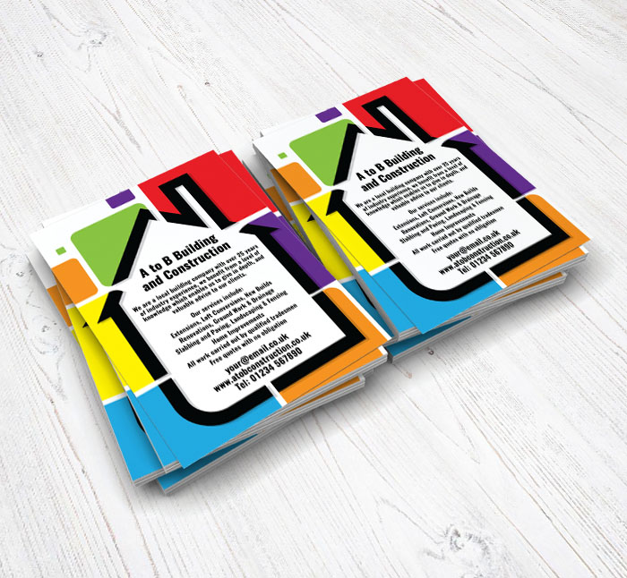 multi coloured house flyers