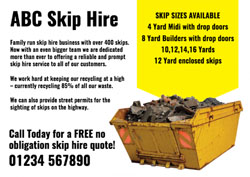 yellow skip flyers