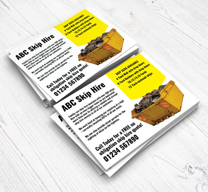 yellow skip flyers