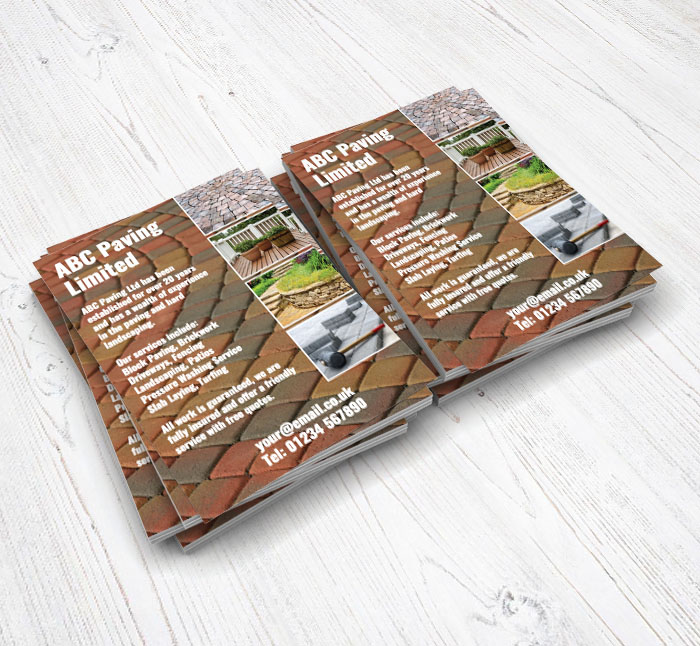 block paving flyers