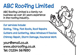 roofer sketch flyers