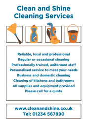 home cleaning flyers