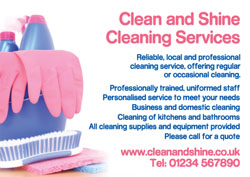 pink cleaning gloves flyers