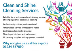 domestic cleaning flyers