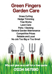 gardening tools flyers