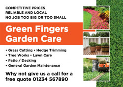 local gardener flyers