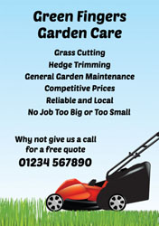 lawn cutting flyers