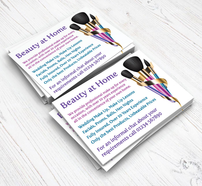 three makeup brushes flyers