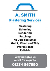 plastering logo flyers
