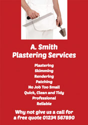 plastering services flyers