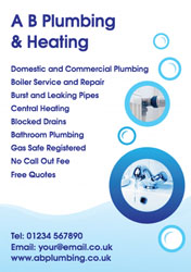 bubbles plumbing flyers