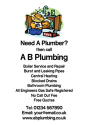 burst pipe flyers