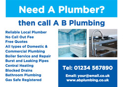 plumbing services flyers