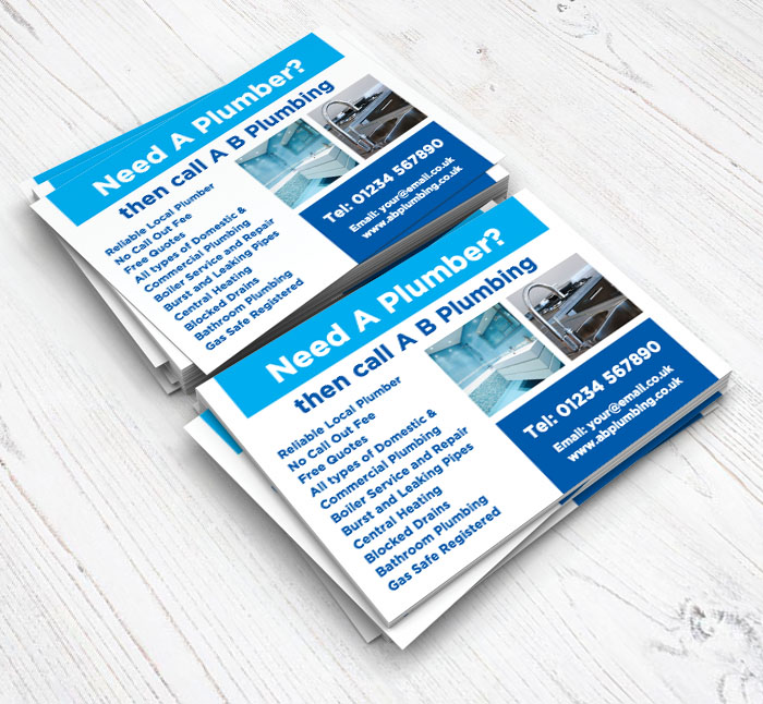 plumbing services flyers