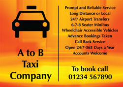 orange taxi flyers