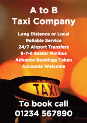 illuminated taxi sign flyers