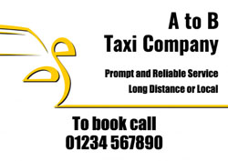outline taxi flyers