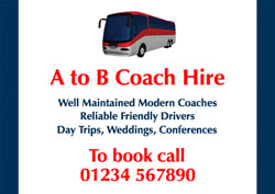 coach hire flyers