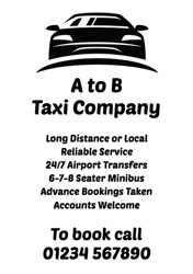 executive taxi flyers