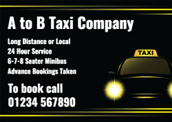 taxi headlights flyers