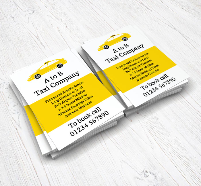 yellow taxi flyers