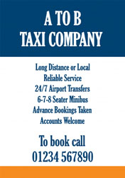 portrait taxi flyers