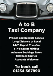 hackney carriage flyers