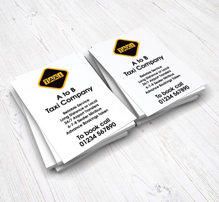 taxi logo flyers