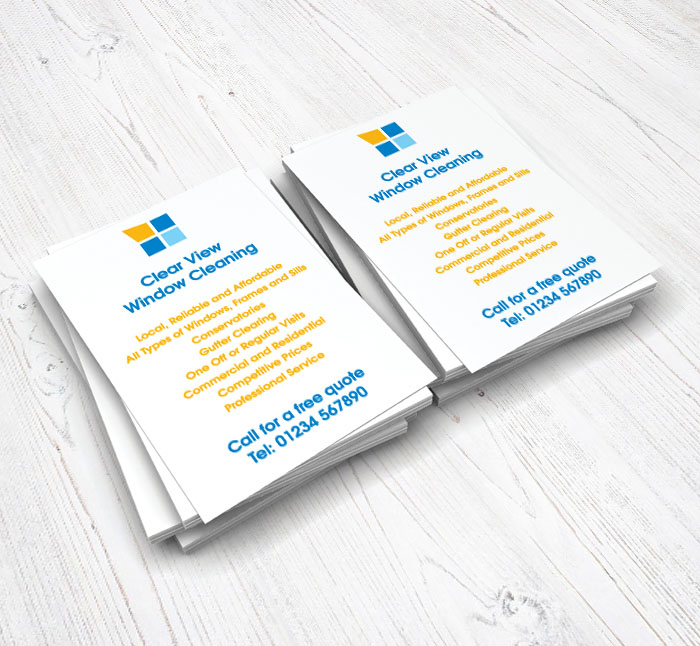 window cleaner logo flyers