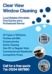 circles window cleaning flyers