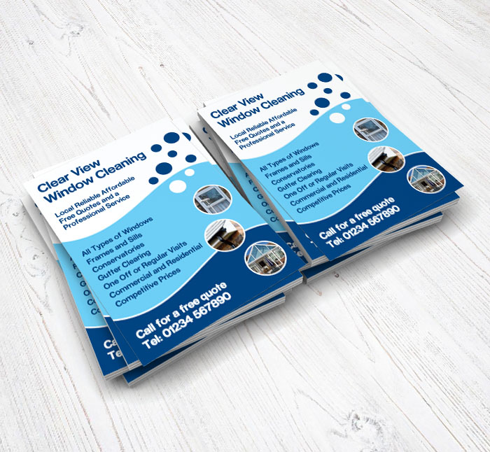 circles window cleaning flyers