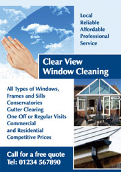 conservatory cleaning flyers