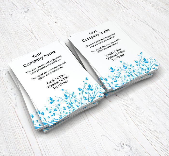 blue flowers flyers