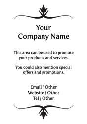 black scroll flyers