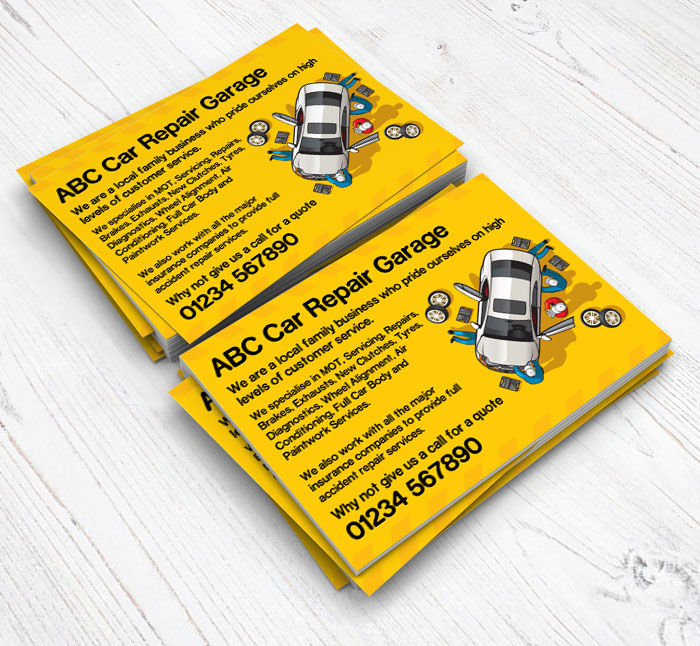 vehicle repair flyers