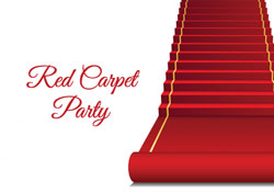 red carpet party invitations