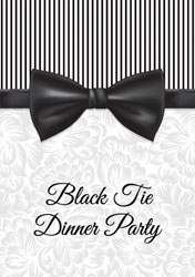 black tie party invitations