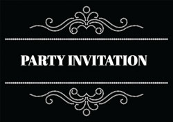 vintage gems floral invitations